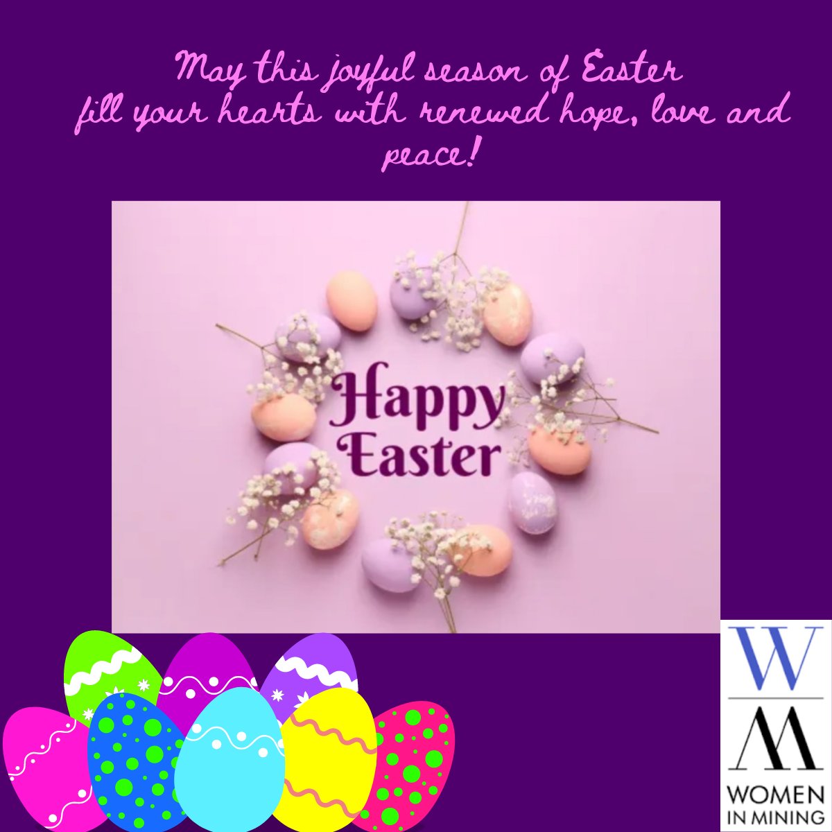 Happy Easter from all of us at Women In Mining UK (WIM UK)!