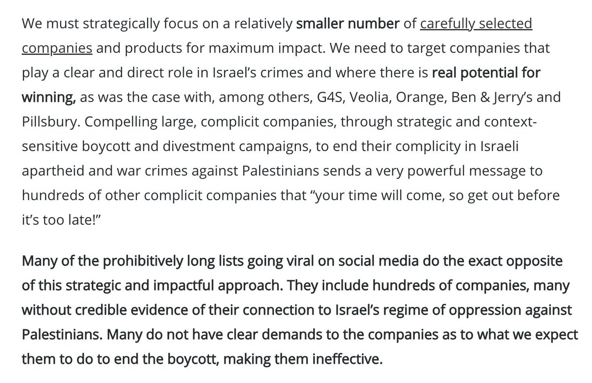 please please read how targetted boycotts work and adhere to them. bdsmovement.net/Act-Now-Agains…
