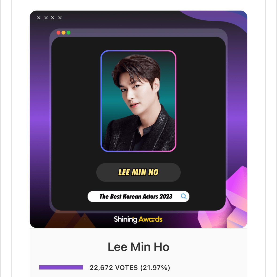 DominicanaMinoz's tweet photo. Keep voting !! We can keep him in the first place #MinozPower #Minoz #bestkoreanactor #LeeMinHo 

https://t.co/WiPtudGNtw https://t.co/pOsJj9CwW1