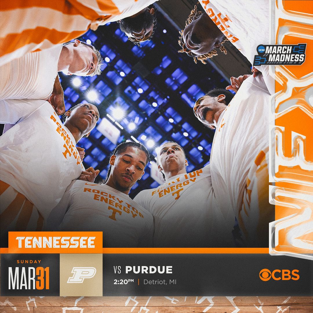 Good luck to the @UTKnoxville @Vol_Hoops who are taking on @BoilerBall in the @NCAA @MarchMadnessMBB #EliteEight this afternoon! #TeamSRG will be singing #RockyTop!