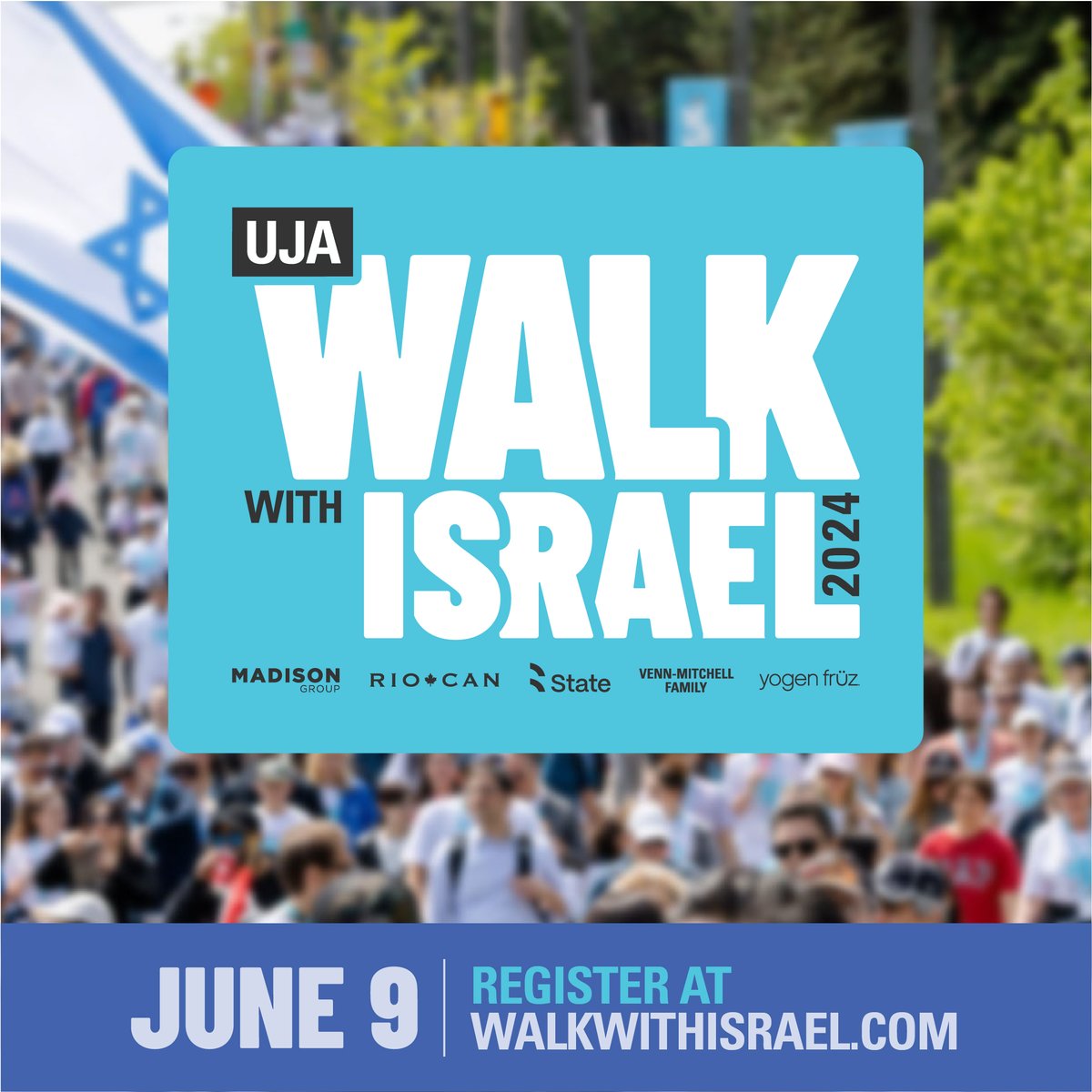 💙🇮🇱 Registration is now open for UJA’s 2024 Walk with Israel! Join us as we send a powerful message to our city - all while raising funds to help the people of Israel recover, rebuild, and emerge stronger. Learn more and register here: walkwithisrael.com