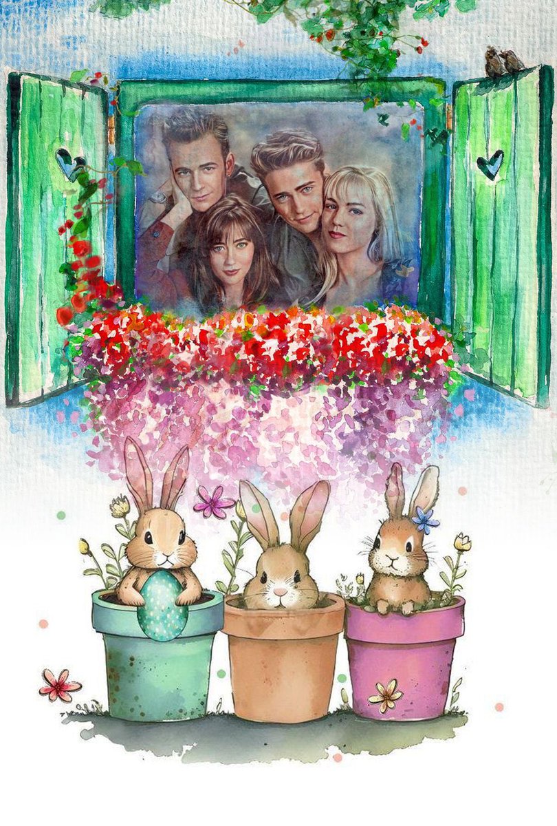 Happy Easter 💜🐣🐰✨ #BeverlyHills90210