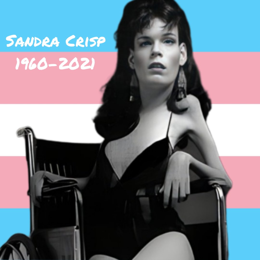 #DiaInternacionalVisibilidadTrans
Sandra "Sandie" Crisp
(1960-2021)
🏳️‍⚧️
conocida como The Goddess Bunny, fue una actriz, cantante y modelo estadounidense de películas independientes.

Dedicó su vida a sus hijos adoptivos y al activismo trans.