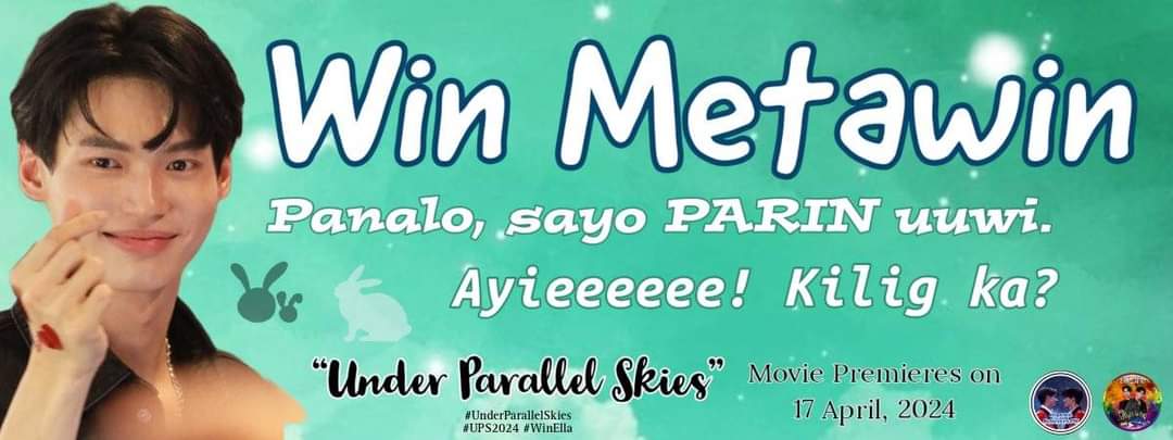 _itsmeBambie_'s tweet photo. in behalf of BW story writers and readers PH a collaboration mini project of @BwswrPh  with @bwbelievers_ph

Lucky few people will get a hand banner that is Design for the Movie Under Parallel Skies Starring Win Metawin and Janella Salvador.

See yah there
#winmetawin https://t.co/GPdtYcqmvu