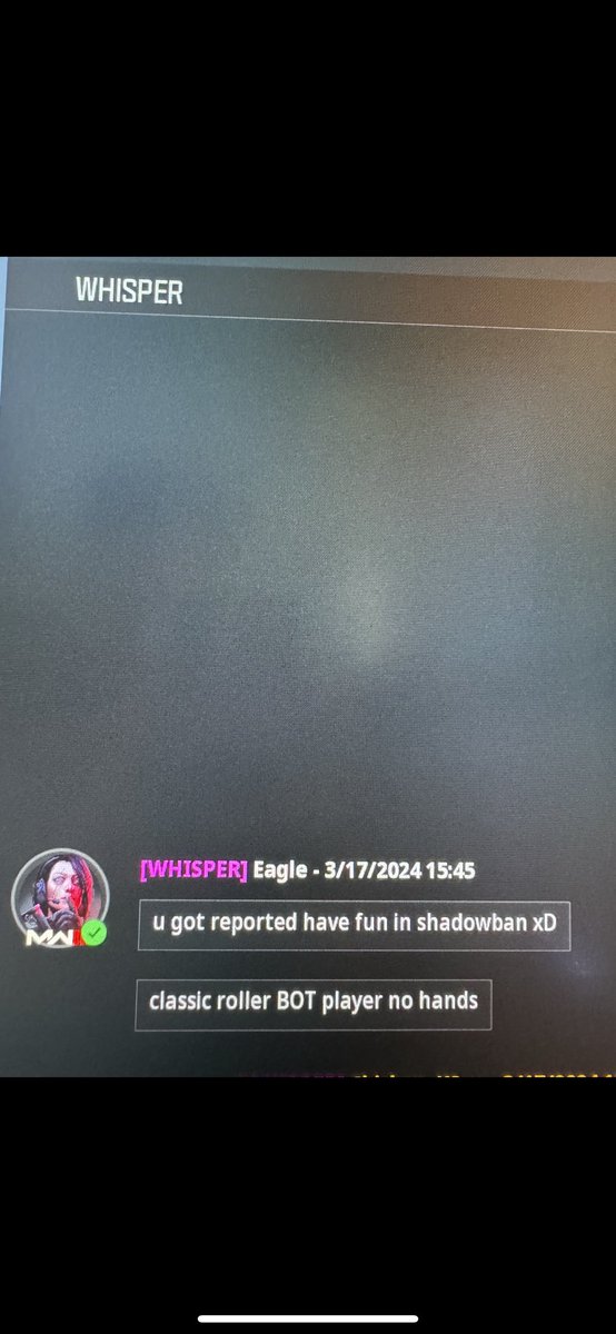 cod community is gone to the dogs if they think a bot like me is cheating 😂