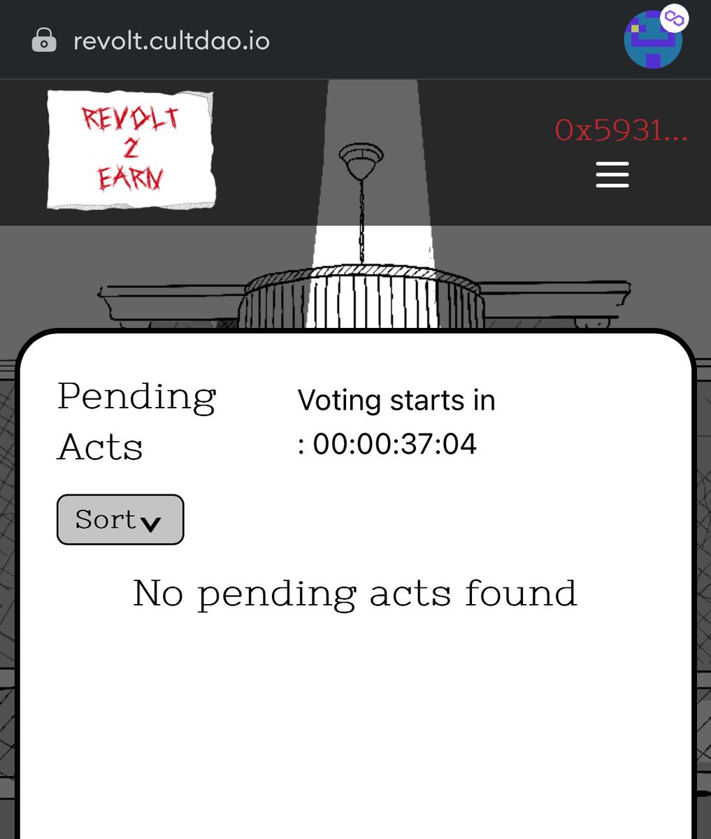 WannaBeCoffee's tweet photo. We only have 30min before voting time. But we do not have enough $CULT manders yet. Plz if you 150$ worth of $RVLT, opt in to be come a cultmander now. https://t.co/4FK8R8mhsB