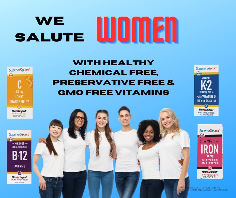Superior Source salutes empowered women that shape the future with strength & grace. We have vitamins for you, micro-tabs dissolve fast for quick absorption, NO pill to swallow. Vitaminize Your Day with best-selling vitamins A, B, C, D, K & More* on Amazon amazon.com/s?k=superior+s…