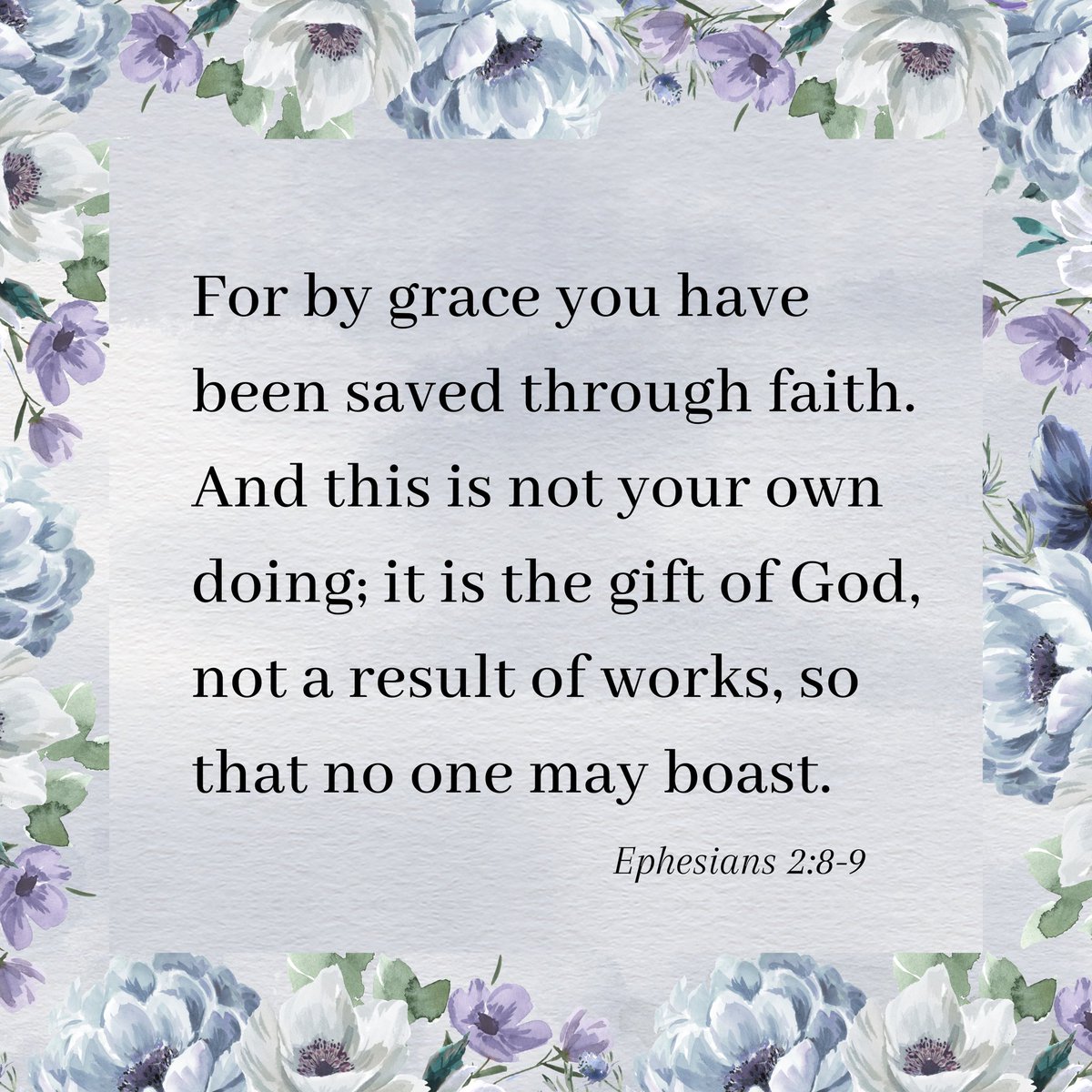 Salvation is a gift of God not a result of works, so that no one may boast 🤍 #scripture #grace #Godisgood #EasterSunday 🌸