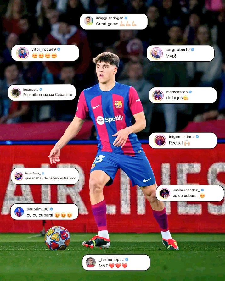 BappyRayhan8's tweet photo. The New La Masia Aka Barca Sensation Is Here...#Pau_Cubarsi_Paredes...Our Young Gem Of The Month Of March 2024.....What A Player He Is...La Masia Never Disappoint Us...#NewProspect.....#La_Masia_Gem....#La_Masia_Graduate...#Be_Barca...#Culer_Forever 😎😻🤩😘⚽👽🔴🔵💎💪!!!!!!!!!! https://t.co/6sRgjiarFH