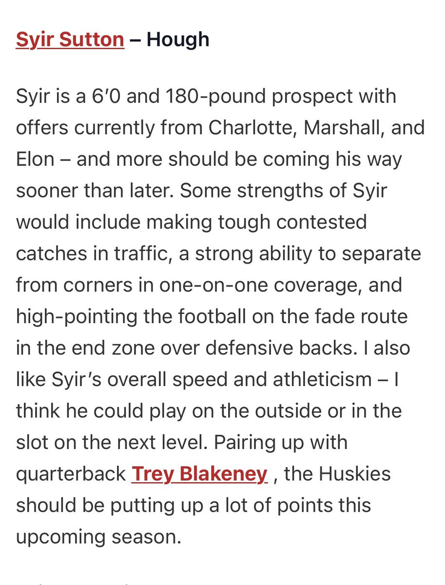 Syir (@syirsutton) on Twitter photo Thanks for the write up 🙏🏾<a href="/PrepRedzoneNC/">Prep Redzone North Carolina</a> <a href="/pepman704/">Matt Morrow</a> <a href="/WRCoachThompson/">Hough Wideouts #LLDC5 🕊</a> <a href="/DeShawnBaker6/">Bakerboy21</a> Thanks for the write up 🙏🏾<a href="/PrepRedzoneNC/">Prep Redzone North Carolina</a> <a href="/pepman704/">Matt Morrow</a> <a href="/WRCoachThompson/">Hough Wideouts #LLDC5 🕊</a> <a href="/DeShawnBaker6/">Bakerboy21</a>
