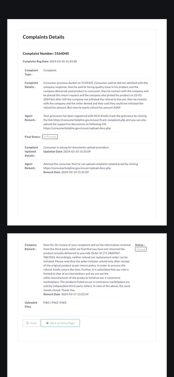 DHANESH66's tweet image. Disappointed with @amazonIN's response to my return. Despite clear evidence, they claim I never returned the item. Unacceptable! Anyone else experienced this? #CustomerServiceFail #UnresolvedIssue