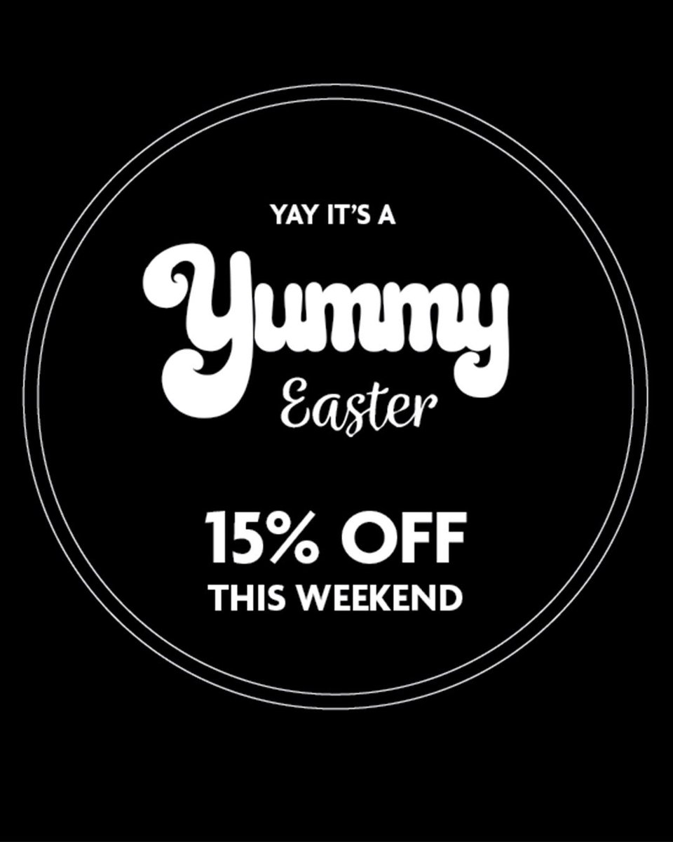 Our Easter weekend SALE is still going strong - get 15% off on selected Yummy wonderfulness. yummyzine.com/eastersale