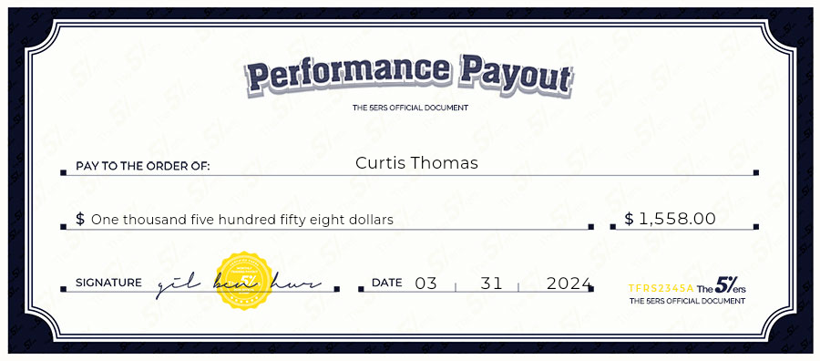 CurtisThomas15's tweet photo. My first payment with the5ers. Thank you @the5er https://t.co/F4ywD5tNZR