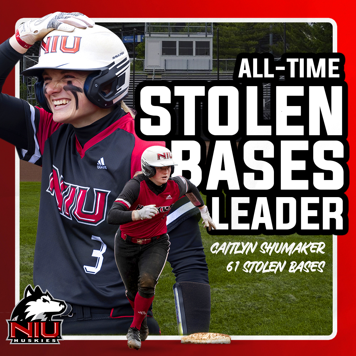 ICYMI:  There’s a new Huskie on top!!

@20Cait_Lyn20 breaks the career stolen base record in under 3 years with 61 stolen bases and counting