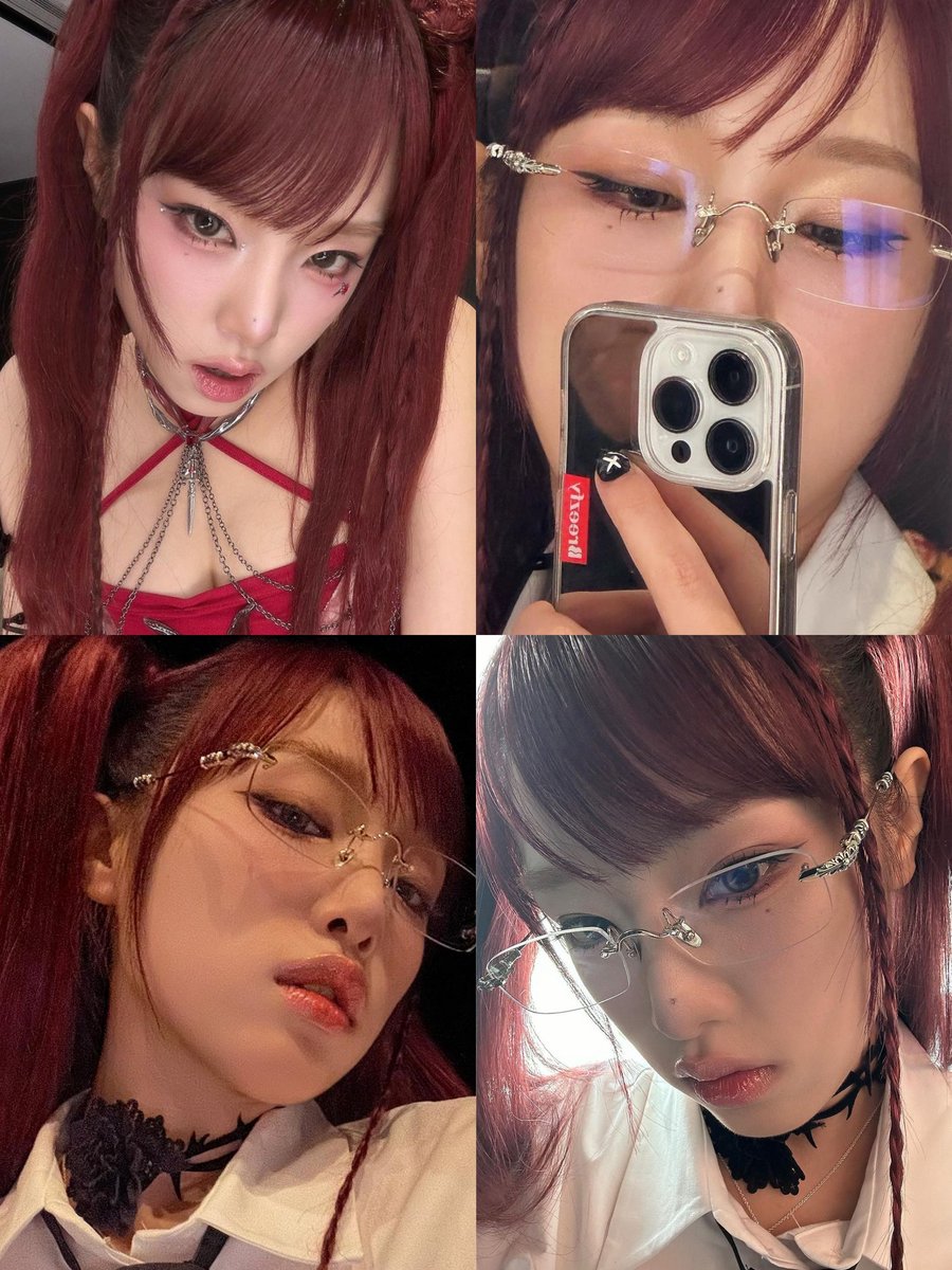 hourlyenaa's tweet photo. never letting her run free with glasses ever again..... https://t.co/I4LBc3y5VK
