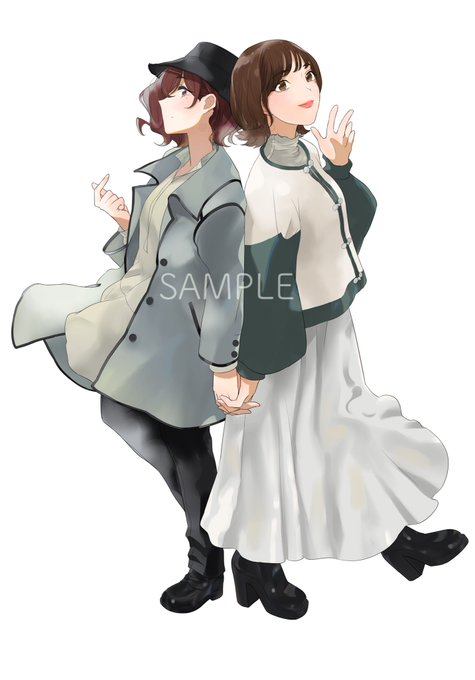 「2人の女性 ロングスカート」のTwitter画像/イラスト(新着)