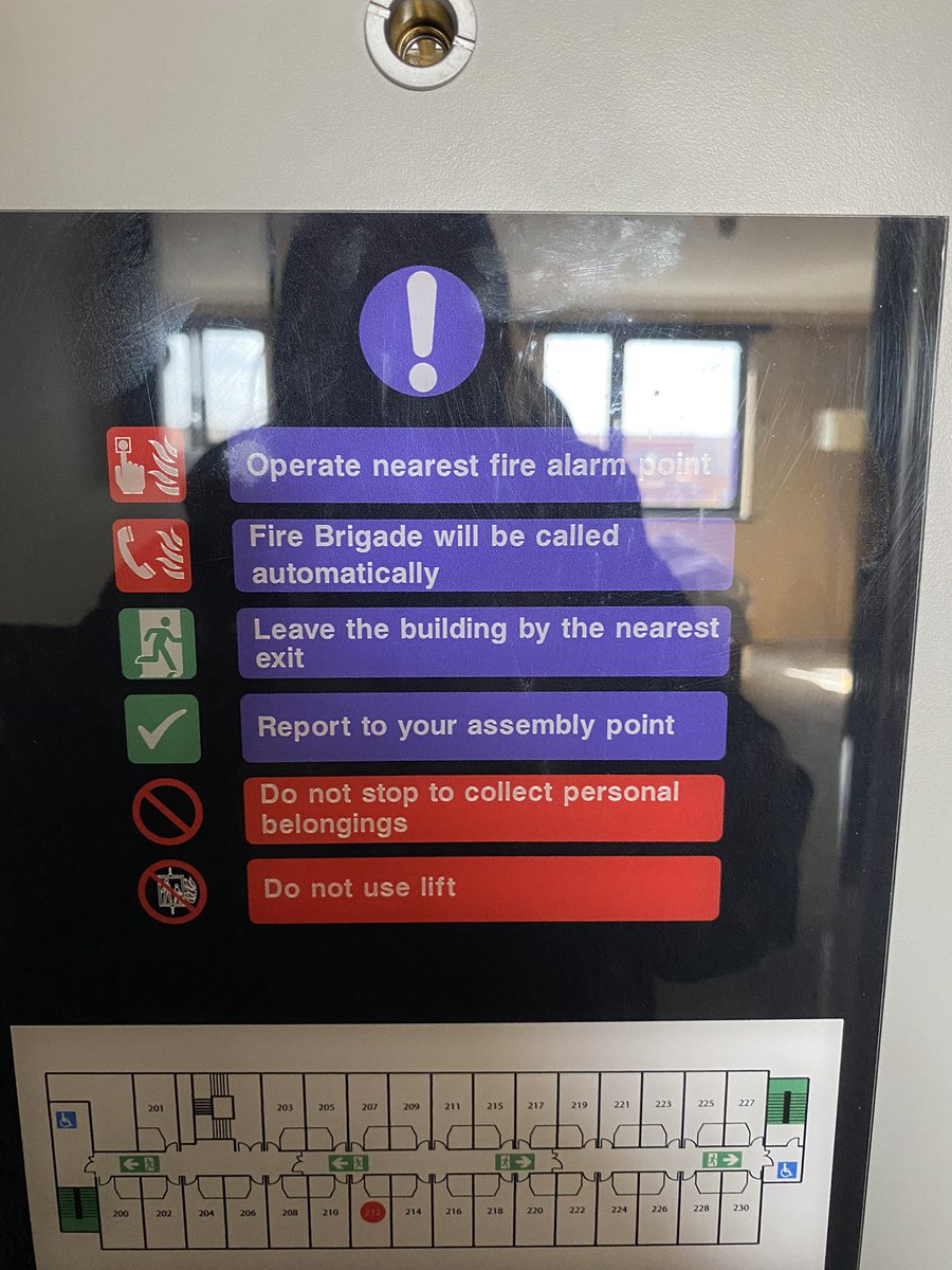 NatHolliday11's tweet photo. @Village_Hotels  Swanea got told fire brigade isn’t called automatically last night when we had a fire alarm due to someone vaping in a room but room signs say differently!! Can you explain pls? https://t.co/OAbMapjwnR