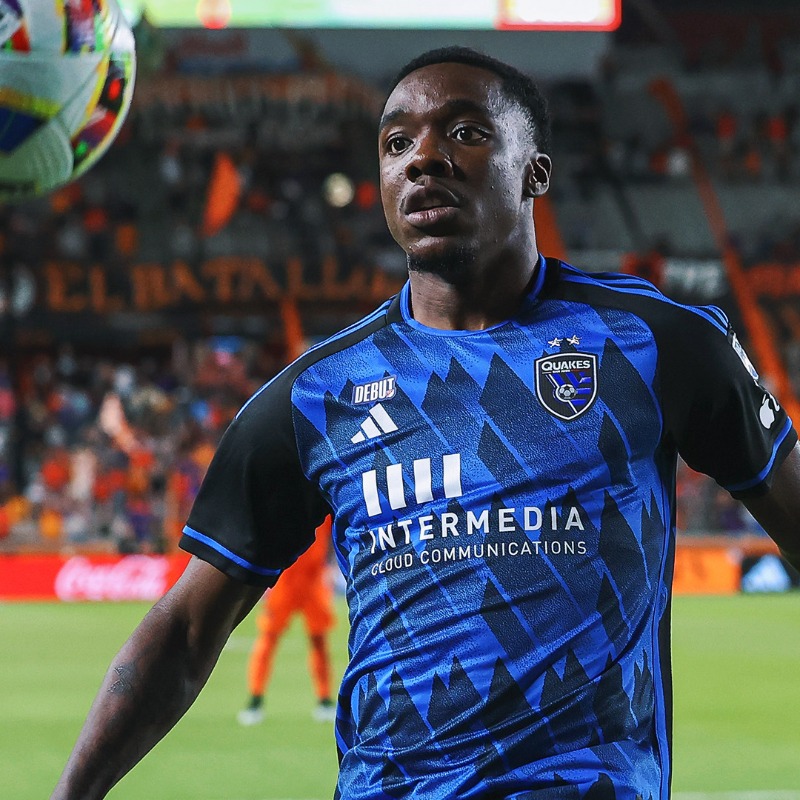 SJEarthquakes's tweet photo. Congratulations on your @MLS debut, @jamar_ricketts!

#Quakes74 https://t.co/p2PXeQ56IE
