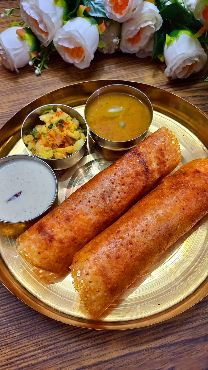 Today, I made Masala Dosa. Yummy Yummy yummy. 😋