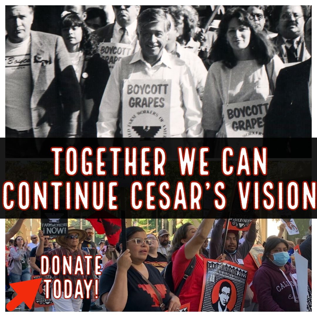 Happy Birthday #CesarChavez! Together we can continue his life’s work of organizing farm workers. Make your donation today. ufw.org/chavezday2024 or paypal.com/paypalme/ufwdo….  #WeFeedYou