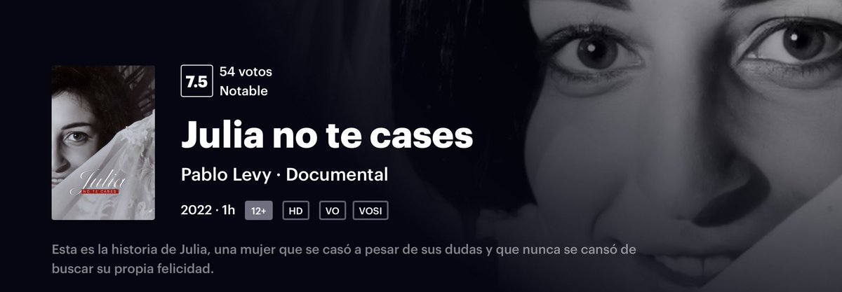 levypablo's tweet photo. Disponible en @Filmin 👰🏻‍♀️💔 https://t.co/jwK954ZqGI
