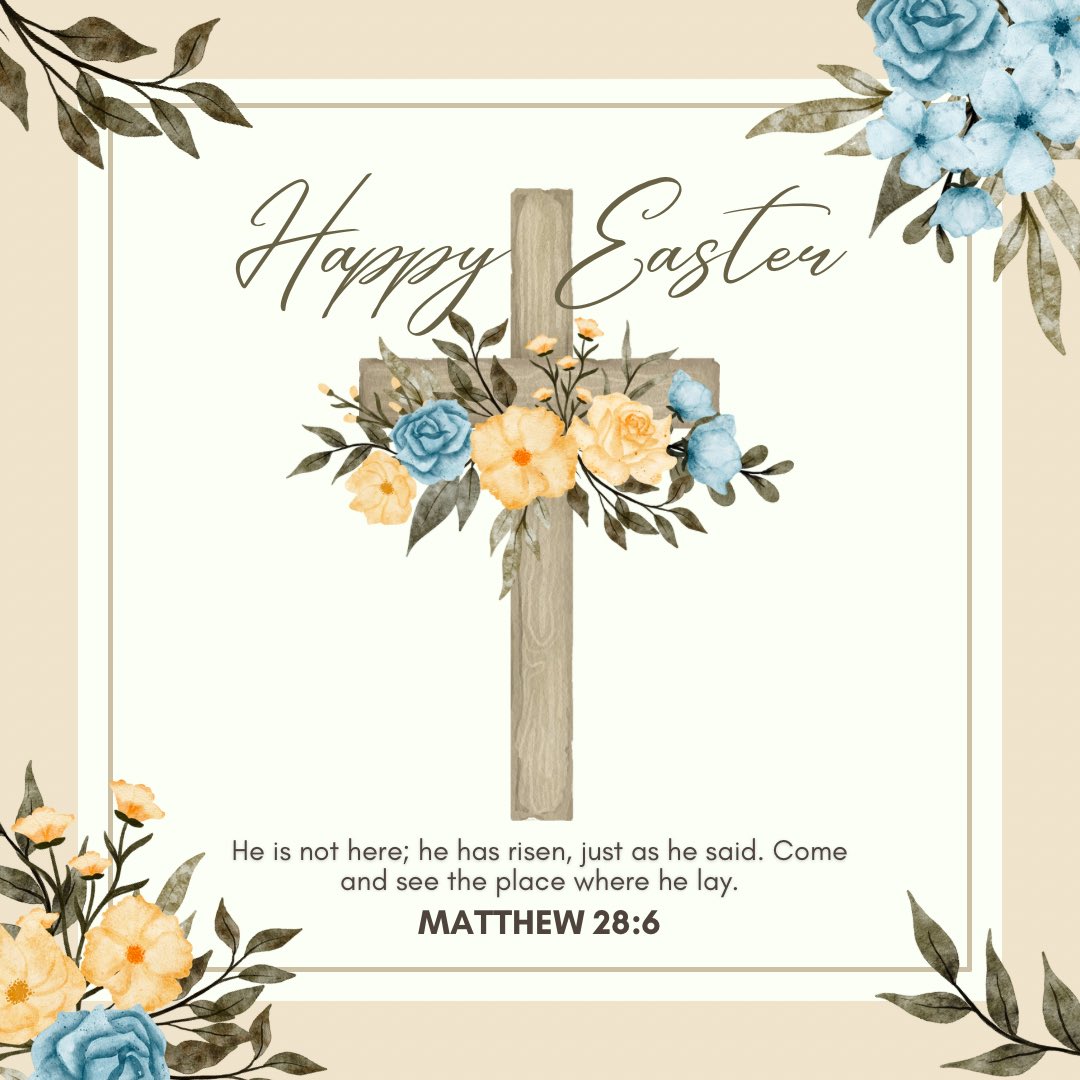 Happy Easter to you and your loved ones ✝️ #EasterBlessings #HeIsRisen