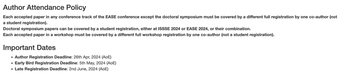 aserebrenik's tweet photo. The Registration for @ConfEASE #EASE2024 is open. https://t.co/QlAd0WFxFp https://t.co/UmOL5RKDUY