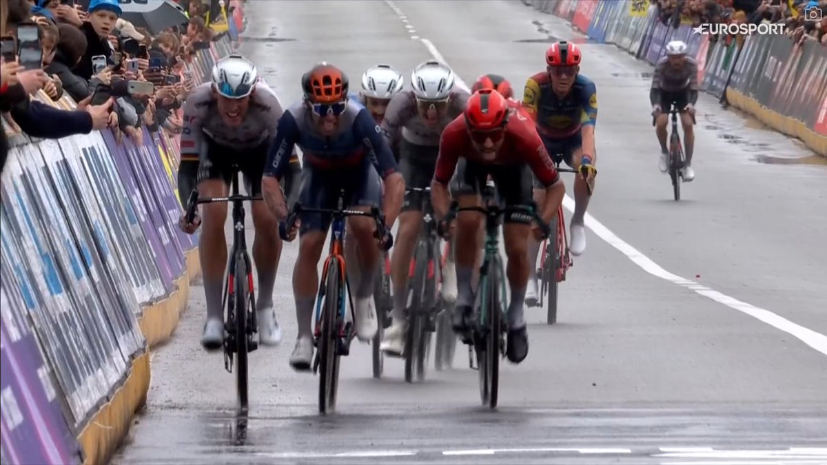 Mihai Simion (@faustocoppi60) on Twitter photo In the end, Matthews was relegated for his change of direction in the sprint. I think it's too harsh, it was a spring among dead people but the decision is of course based on the rules. Politt is on the podium, UAE didn't work for nothing!  #RVV24  4 In the end, Matthews was relegated for his change of direction in the sprint. I think it's too harsh, it was a spring among dead people but the decision is of course based on the rules. Politt is on the podium, UAE didn't work for nothing!  #RVV24  4