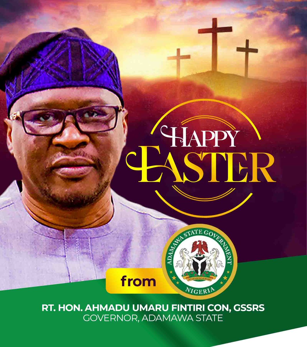 GovernorAUF's tweet photo. Happy Easter to our Christian brothers and sisters in Adamawa and indeed Nigeria! https://t.co/5KGKCZYRnd