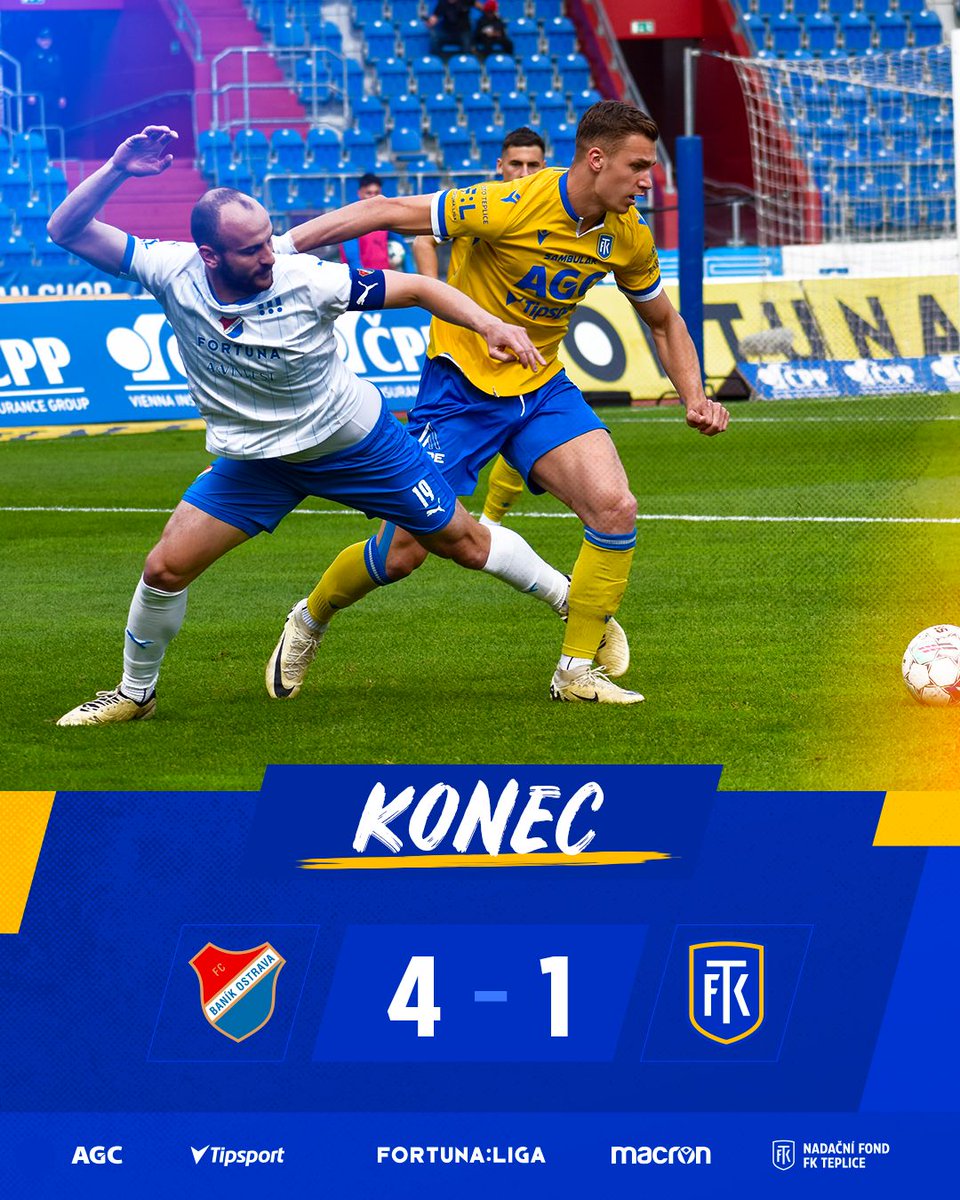 FK_Teplice's tweet photo. ℹ️ Z Ostravy se vracíme bez bodů.
#️⃣ #fkteplice #fkteplice #OVATEP https://t.co/5bBSszsGDt