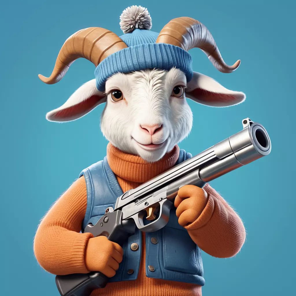 GoatWifGun's tweet photo. Happy Easter ya’ll, let the Goat cook! https://t.co/t1G8MF4WnE