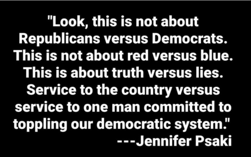 Truth from Jen Psaki…..