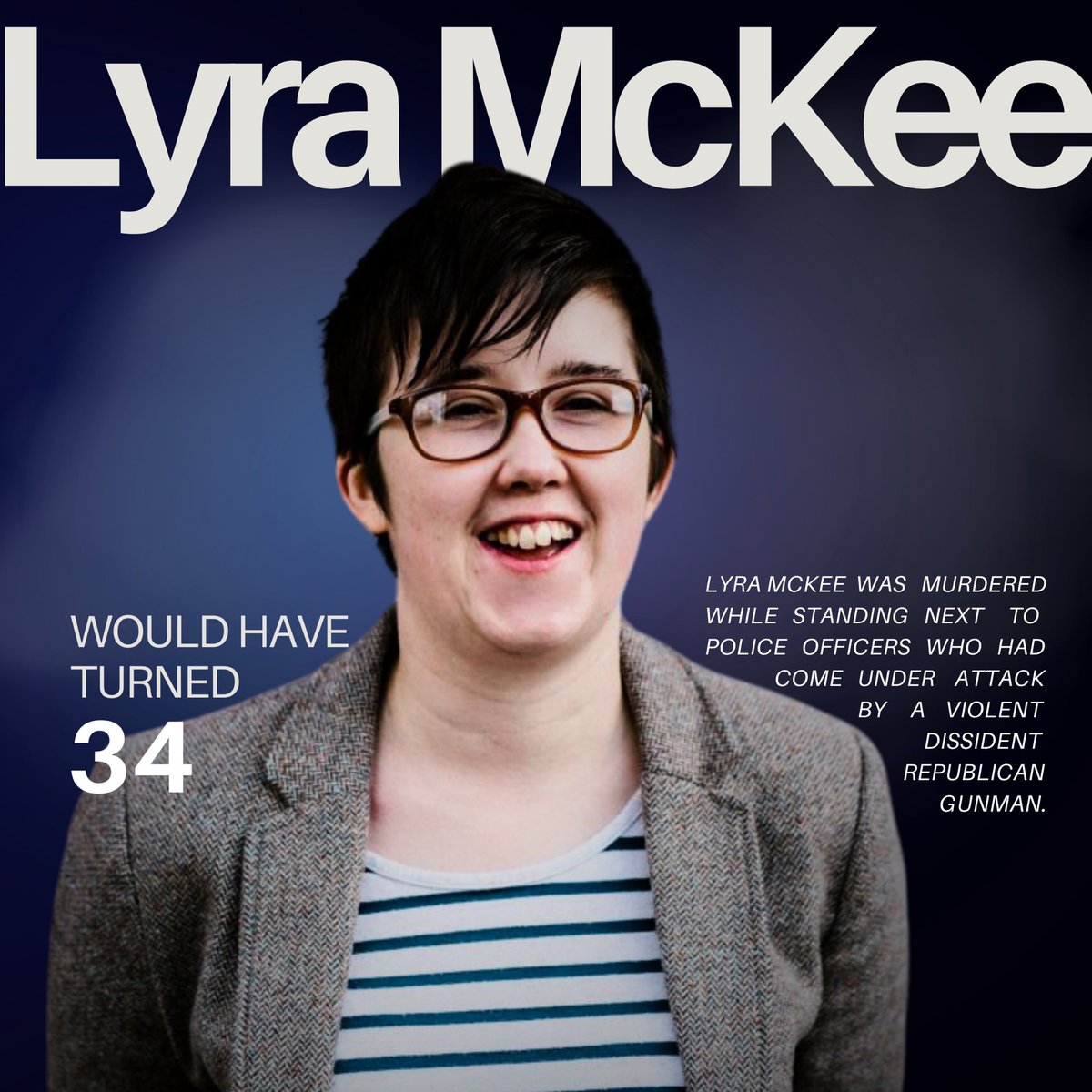 damlaatarhann's tweet photo. Remembering Lyra McKee on her 34th birthday. Her courageous spirit and dedication to truth live on. We continue to demand justice for her and recommit ourselves to the protection of journalists worldwide. Lyra, your legacy continues to inspire us. #JusticeForLyra #PressFreedom https://t.co/ZCqRhz74Rb