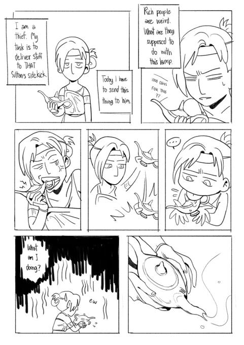 Beruani Arabian Nights AU: their first meet 