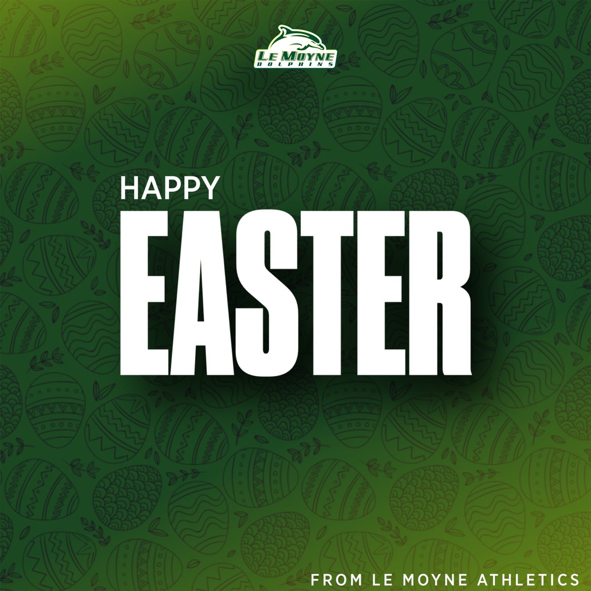 Happy Easter! From, Le Moyne Athletics #phinsup🐬