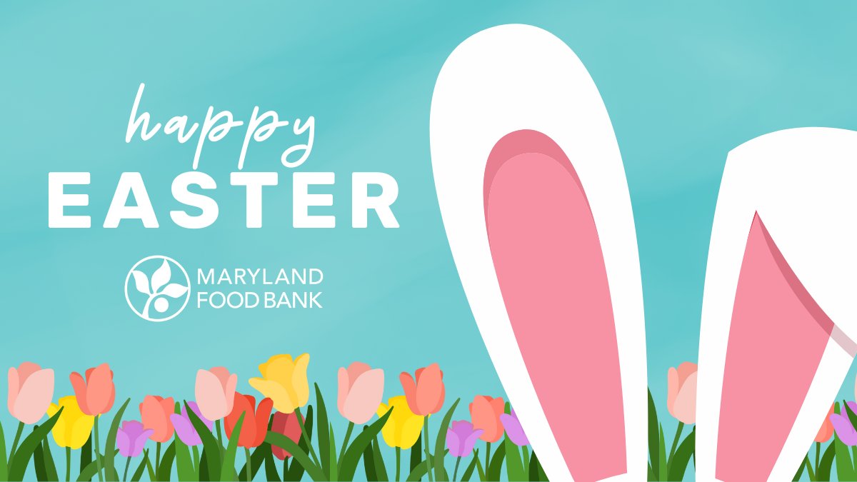 Wishing you and your family a Happy Easter! We hope your celebrations are filled with joy, love, and light. 🌷 #HappyEaster #MarylandFoodBank