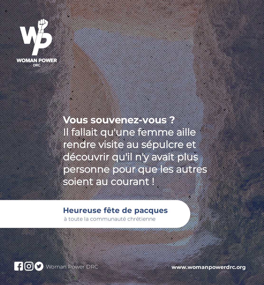 womanpowerdrc's tweet photo. Heureuse fête de pacques à toute la communauté #chretienne !
#pacques #EasterSunday #easter2024 #WPD2024 https://t.co/Ntjt3vT7NE