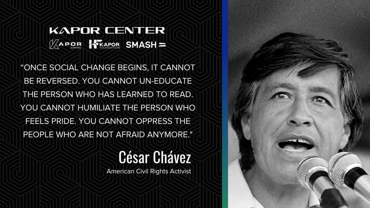 Today, we honor #CésarChávez and his tireless fight for workers' rights. His legacy continues to inspire us as we recall his message of #equality and #socialjustice for all. bit.ly/49gpGyY