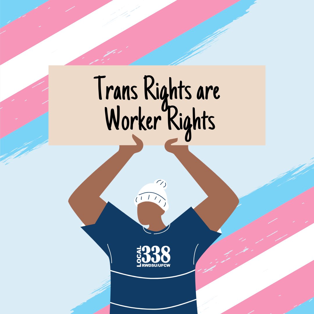 On #TransDayOfVisibility, we reaffirm our commitment to protecting the rights of every worker, regardless of gender identity. Trans rights are worker rights, and we are proud to support our trans members each and every day. 🏳️‍⚧️ #1u