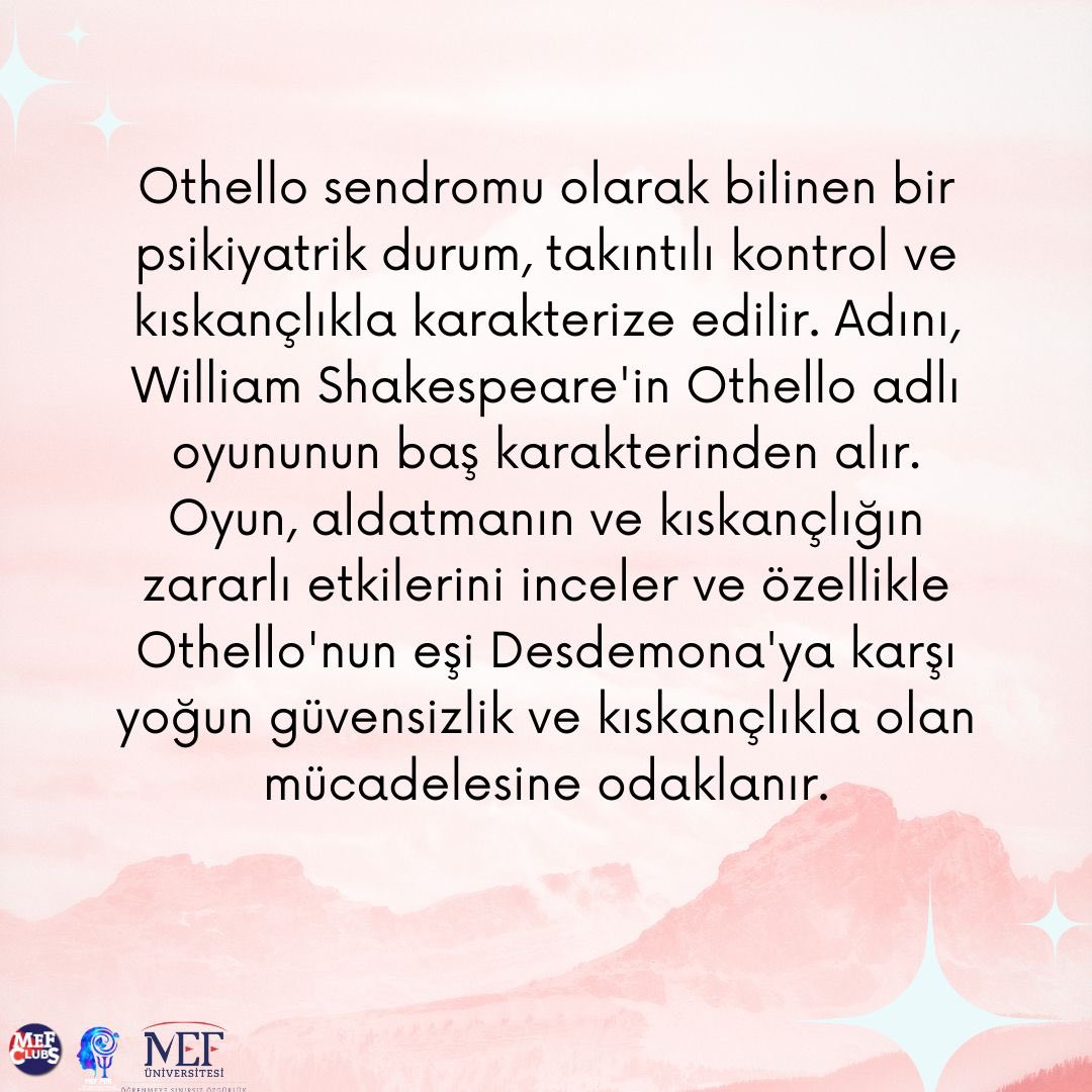 pdrmef's tweet photo. Bu hafta Othello Sendromunu anlattık! 🙌🏻 https://t.co/NU4Wxj3jRA