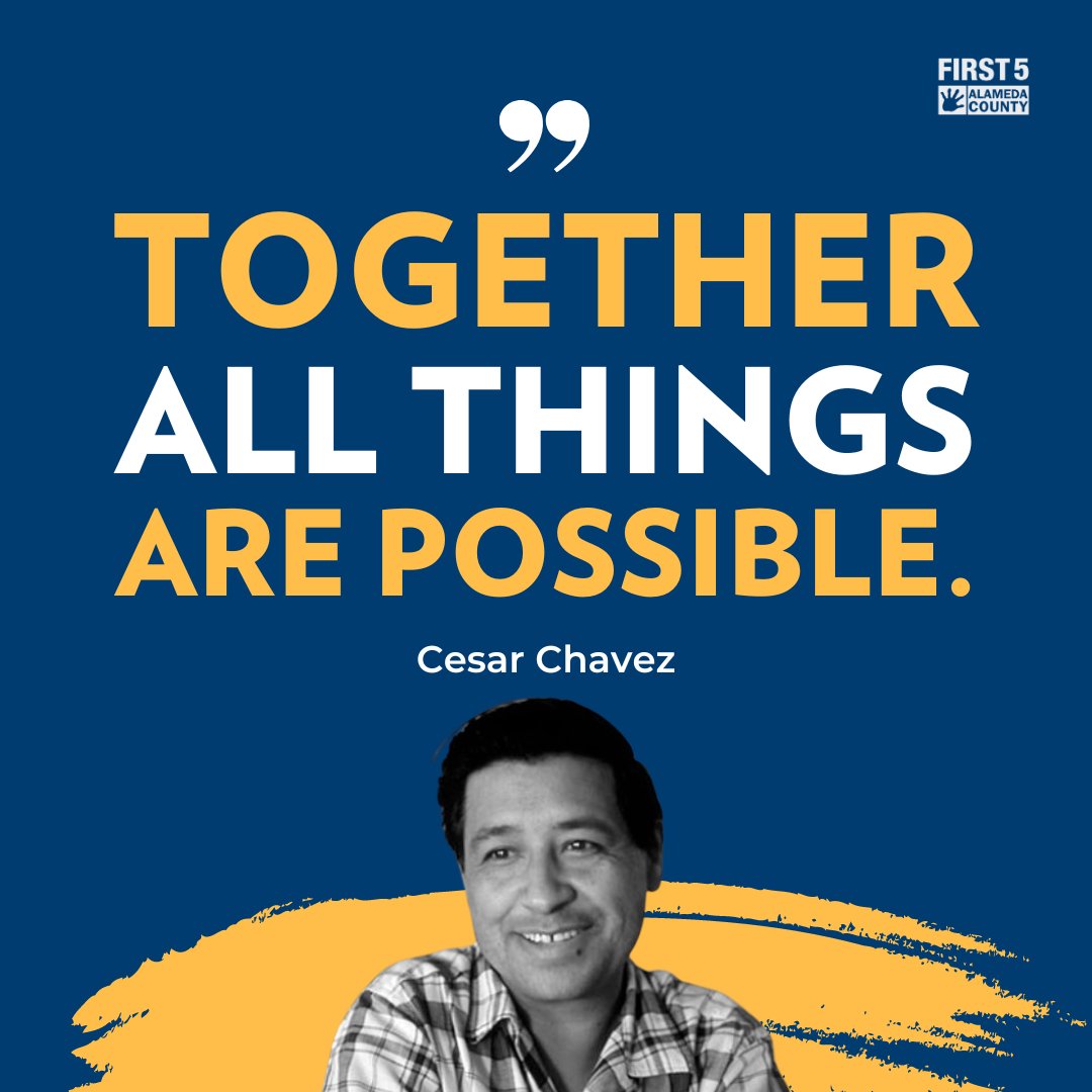 Happy #CesarChavezDay! 🌱 We pay tribute to Chavez's legacy by echoing his beliefs in the strength of community. We also recognize our part in planting the seeds of knowledge, compassion & resilience in the hearts of the children we serve.
