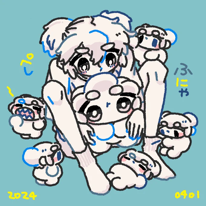 みなさま こんにちは。年に一度の出没です。元気にしてましたか?今日は日本時間の12時までおもちの宇宙人やその小人と遊んで過ごします。 