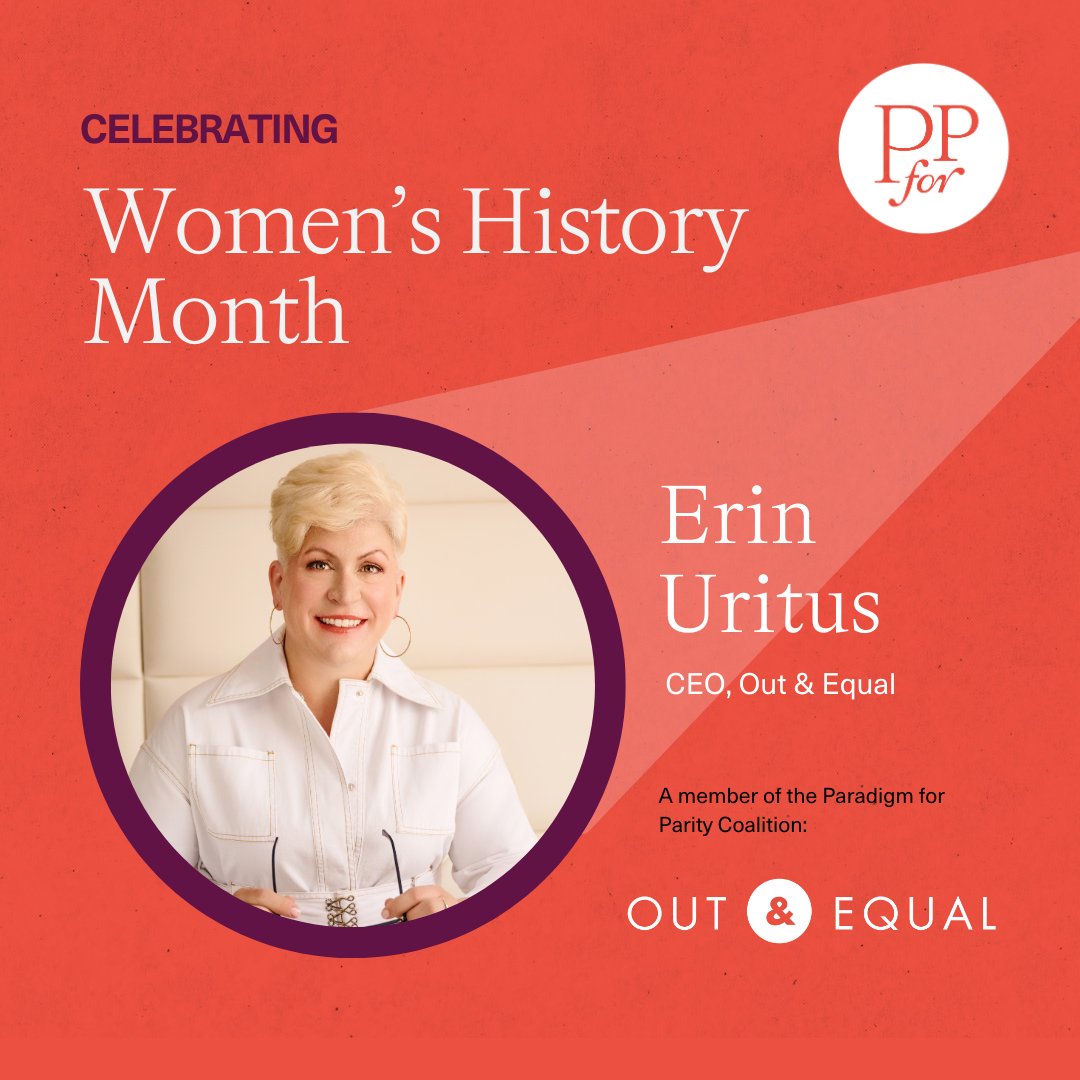 Celebrate the trailblazers! Today, we applaud Erin Uritus (she/her), CEO at Out & Equal for her exceptional contributions. With Out & Equal leading the charge as a P4P coalition member, we're driving towards workplaces where all individuals can thrive. #WomensHistoryMonth 🚀