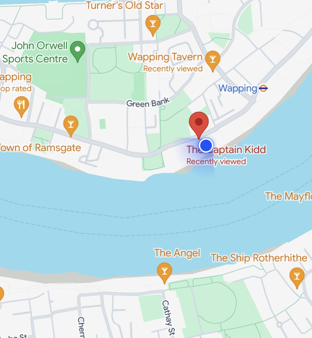 SELondonBoozers's tweet photo. Captain Kidd 108, Wapping High Street #E1W 🍻 https://t.co/0iFcpohQN4