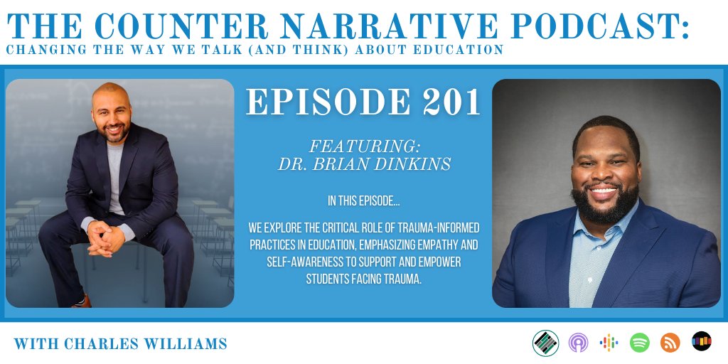 🆕🎙️ New Episode Alert In Episode 201, @DrBDinkins dives deep into understanding trauma's impact in education. Learn how empathy and awareness can transform our classrooms. 🍎 apple.co/3VGjcGp 🟢 spoti.fi/49li9ii
