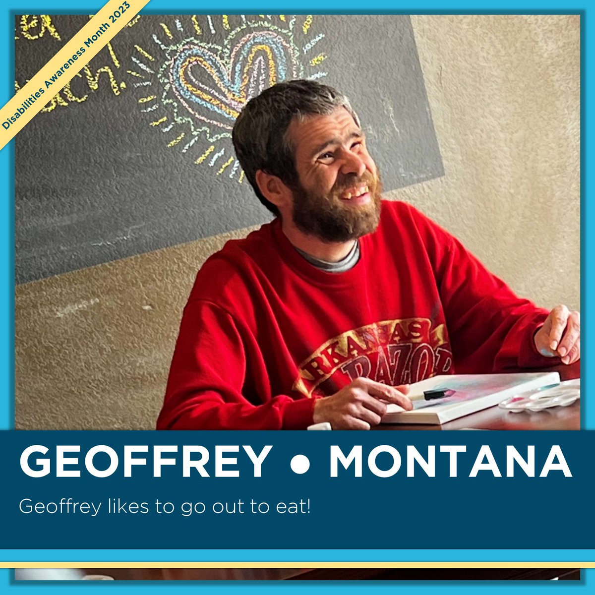 Benchmark_HS's tweet image. March is National Disabilities Awareness Month! Throughout March, the individuals we serve will share their interests and hobbies with all of you as we celebrate #NDAM! #NDAM2024 #NationalDisabilitiesAwarenessMonth2024