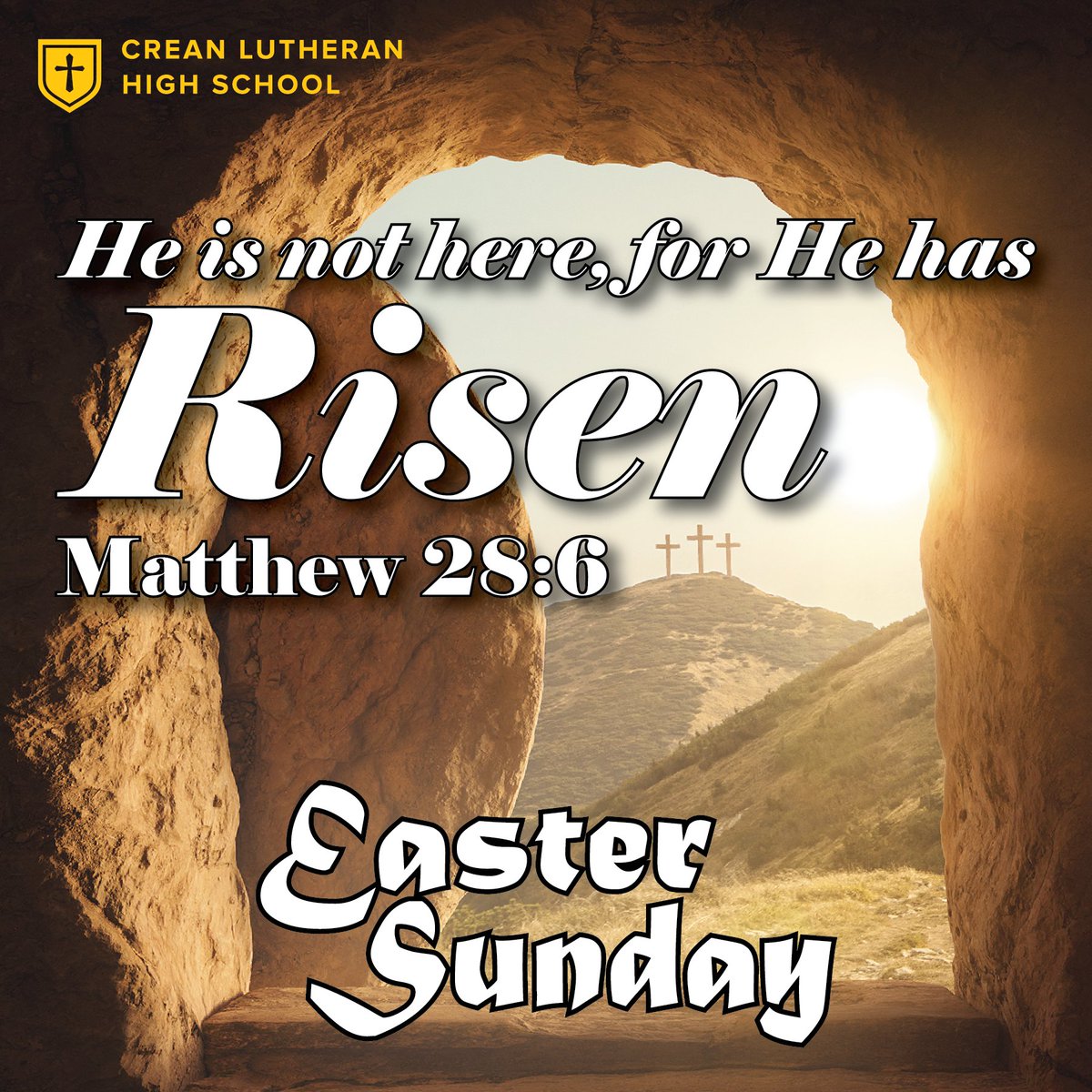 On Easter morning, early hasten to Jesus' tomb, stoop down, and see that Jesus is not there. Death is dead. JESUS LIVES! HE IS RISEN! ALLELUIA! John 20:1-18
