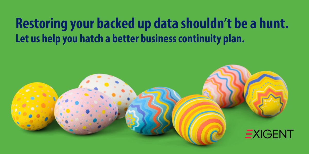 Check out our March blog series on business continuity @ hubs.ly/Q02l_lDQ0 Oh, and Happy Easter! 🐰