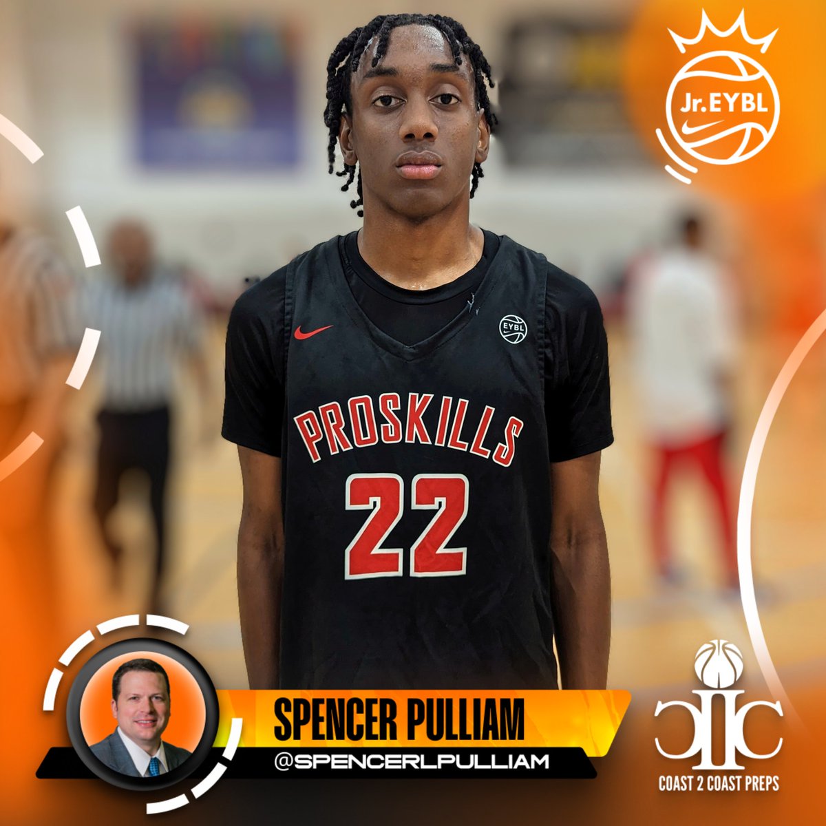 📍#NikeJrEYBL 🏀 📂 ProSkills - Felton (TX) 👤 Nehemiah Davis 📝 2028 6'4'+ F Nehemiah Davis showing major tools at the @NikeEYB Jr. EYBL Chicago Super Regional. The talented forward competes with physicality and aggressiveness, plays positionless basketball, and has proven to…