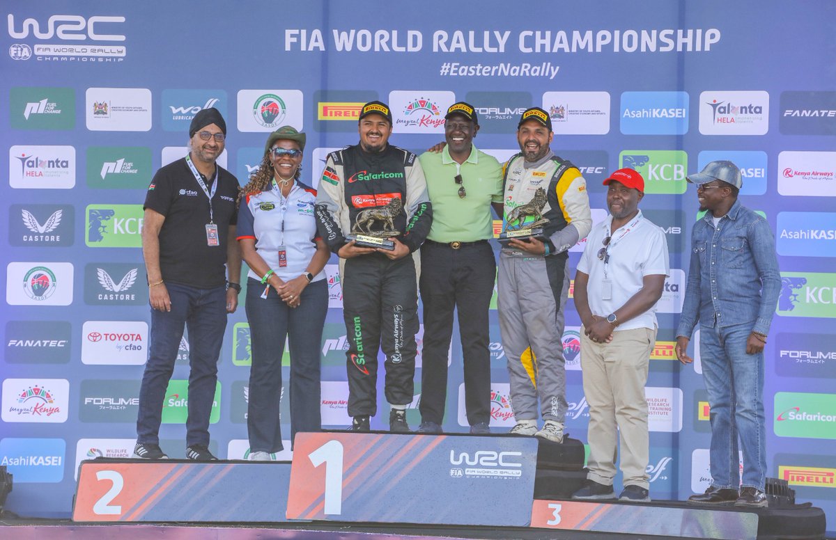 SafaricomPLC's tweet image. Congratulations to Hamza Anwar 🇰🇪, our sponsored driver, and his co-driver Adnan Din for this outstanding victory in the WRC 3 category at the 2024 WRC Safari Rally Kenya! 🏆 #LifeElevated #SpeedElevated #ExperienceElevated #TeamHamza #WRCSafariRally